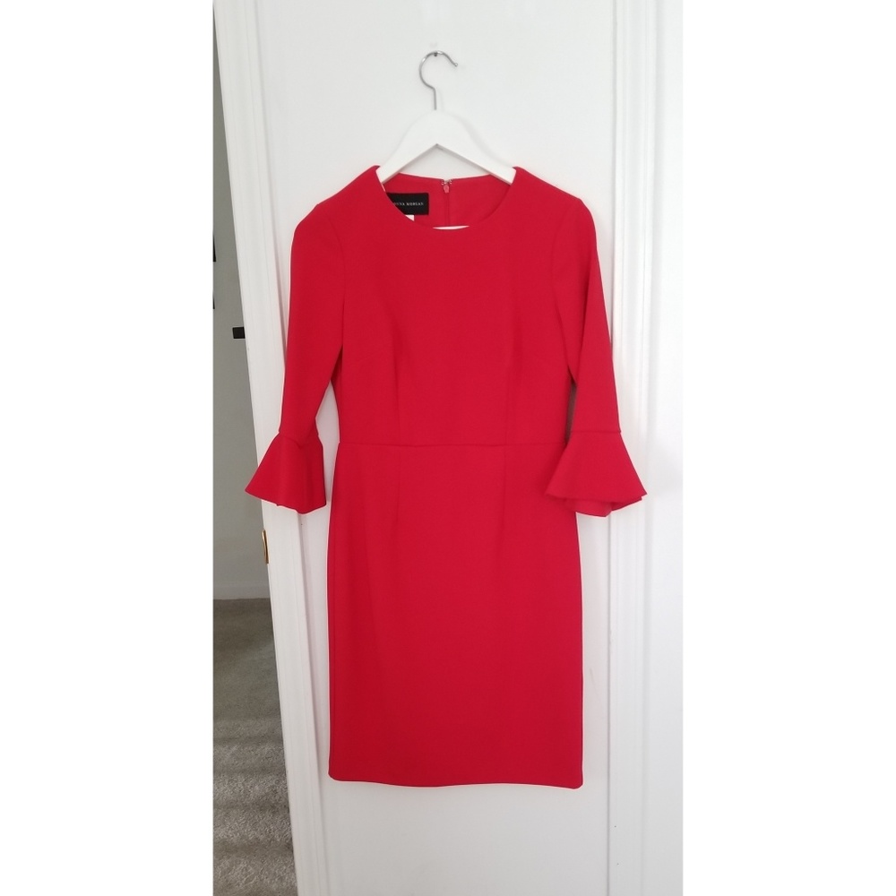 Donna Morgan Ruffle Cuff Dress